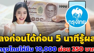 Photo of กรุงไทยNext ให้ยืม 10, 000 ได้เลยใน 5 นาที