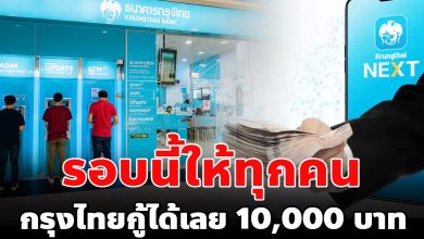 Photo of กรุงไทยเปิดสมัคร สินเชื่อวงเงิน 10,000 บาท