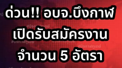 Photo of อบจ.บึงกาฬ ประกาศรับสมัครงาน เงินเดือน 11,500.-